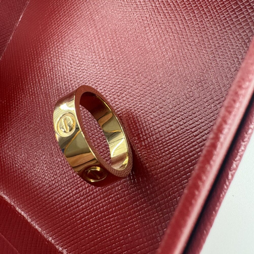 💍 Cartier Rose Gold Ring Size: 7#